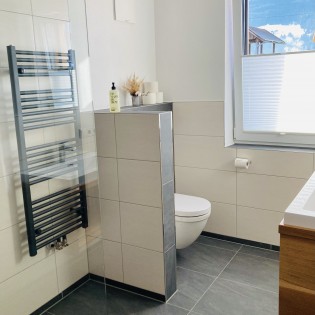 Badezimmer im Appartement Woodstock