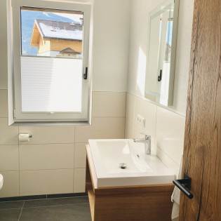 Badezimmer im Appartement Woodstock