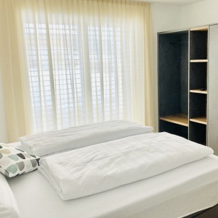 Doppelzimmer im Appartement Woodstock