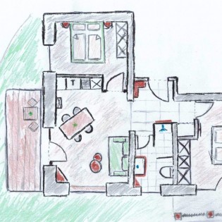 Skizze Appartement Woodstock