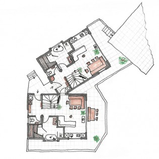 Skizze Untergeschoss