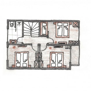 Skizze Lodge Edelweiß Obergeschoss