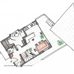 Skizze Lodge Untergeschoss
